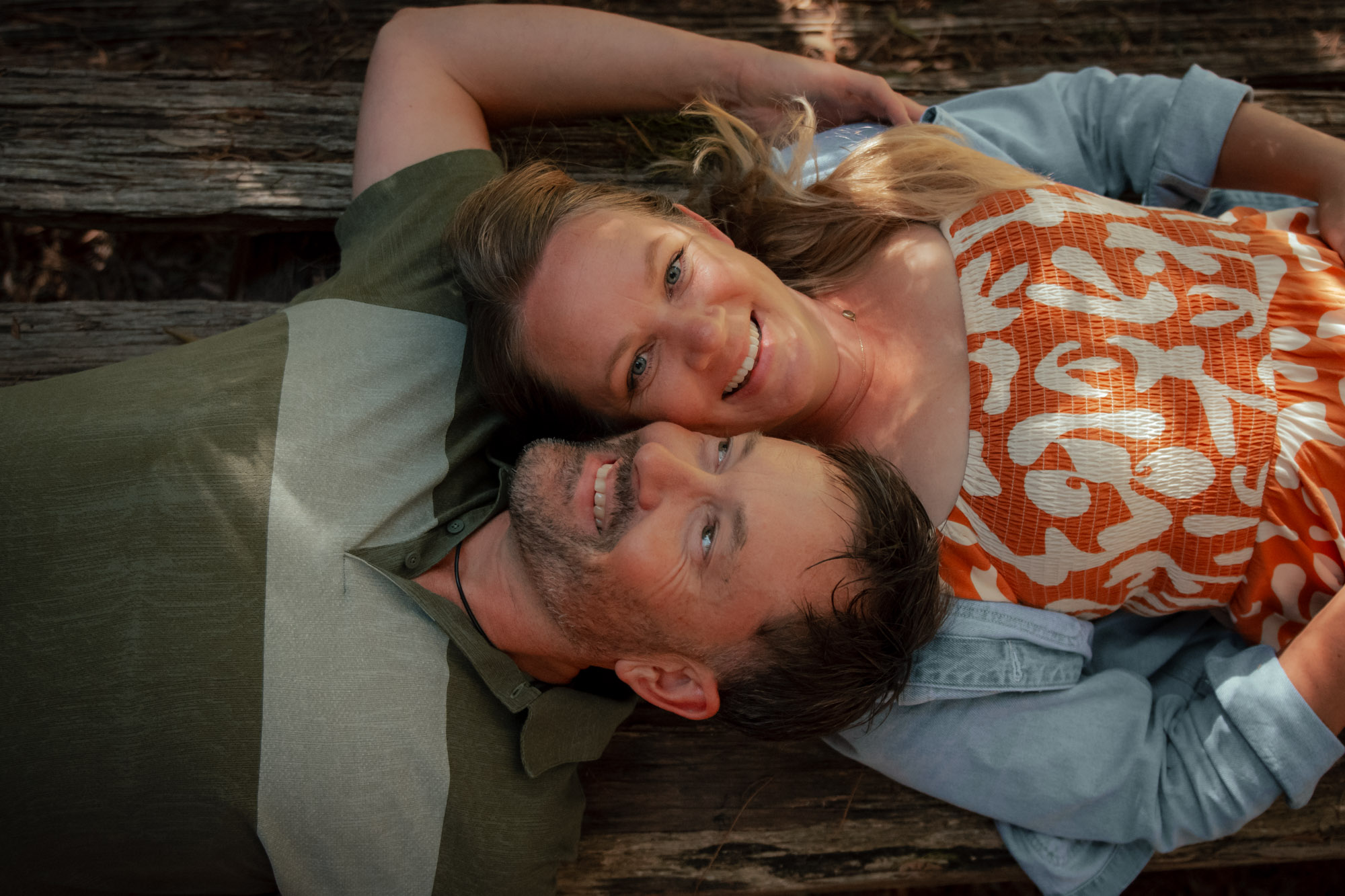 Couple captured in the Tasmanian landscape