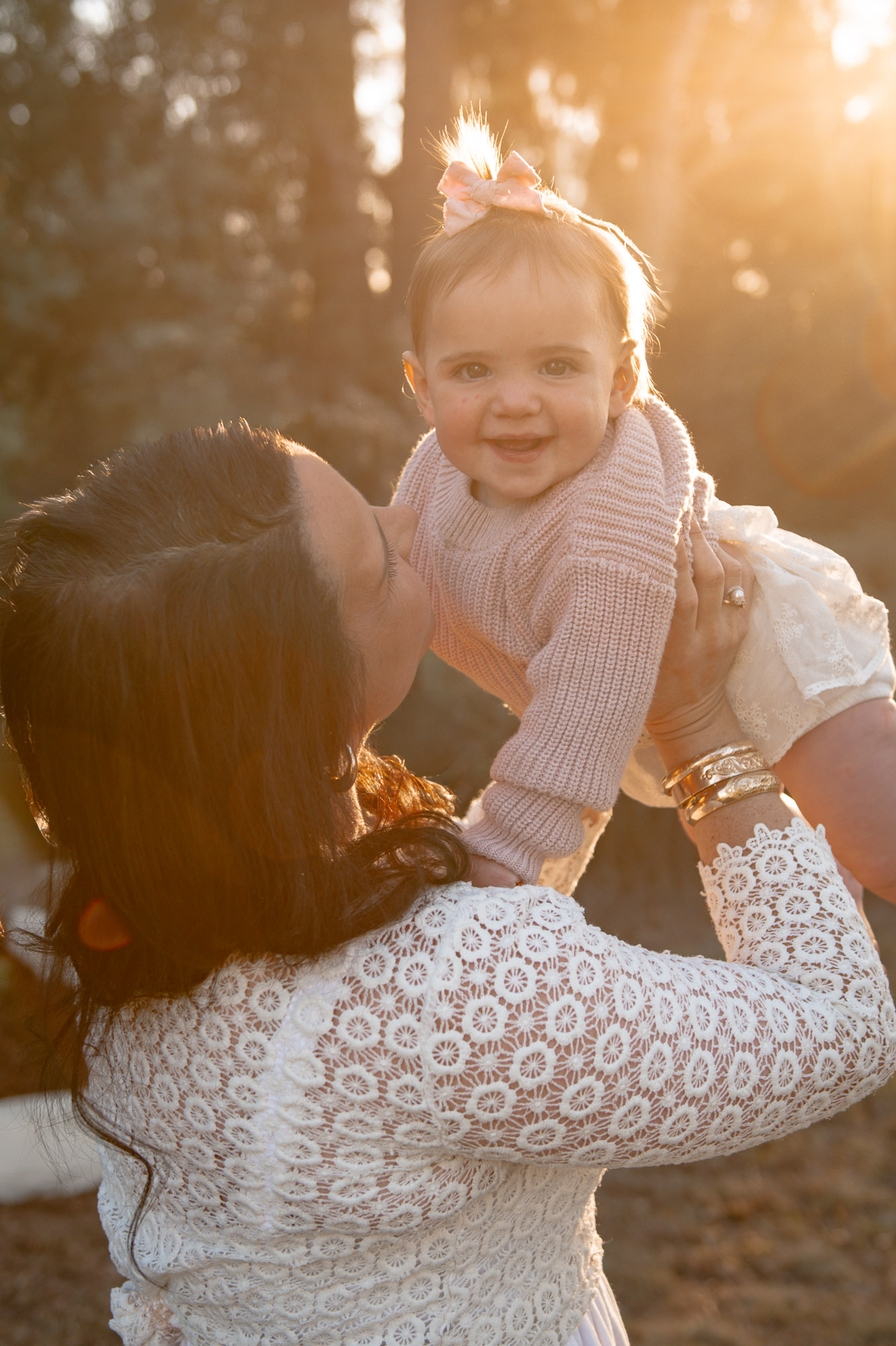 Family session capturing real, natural moments in Tasmania