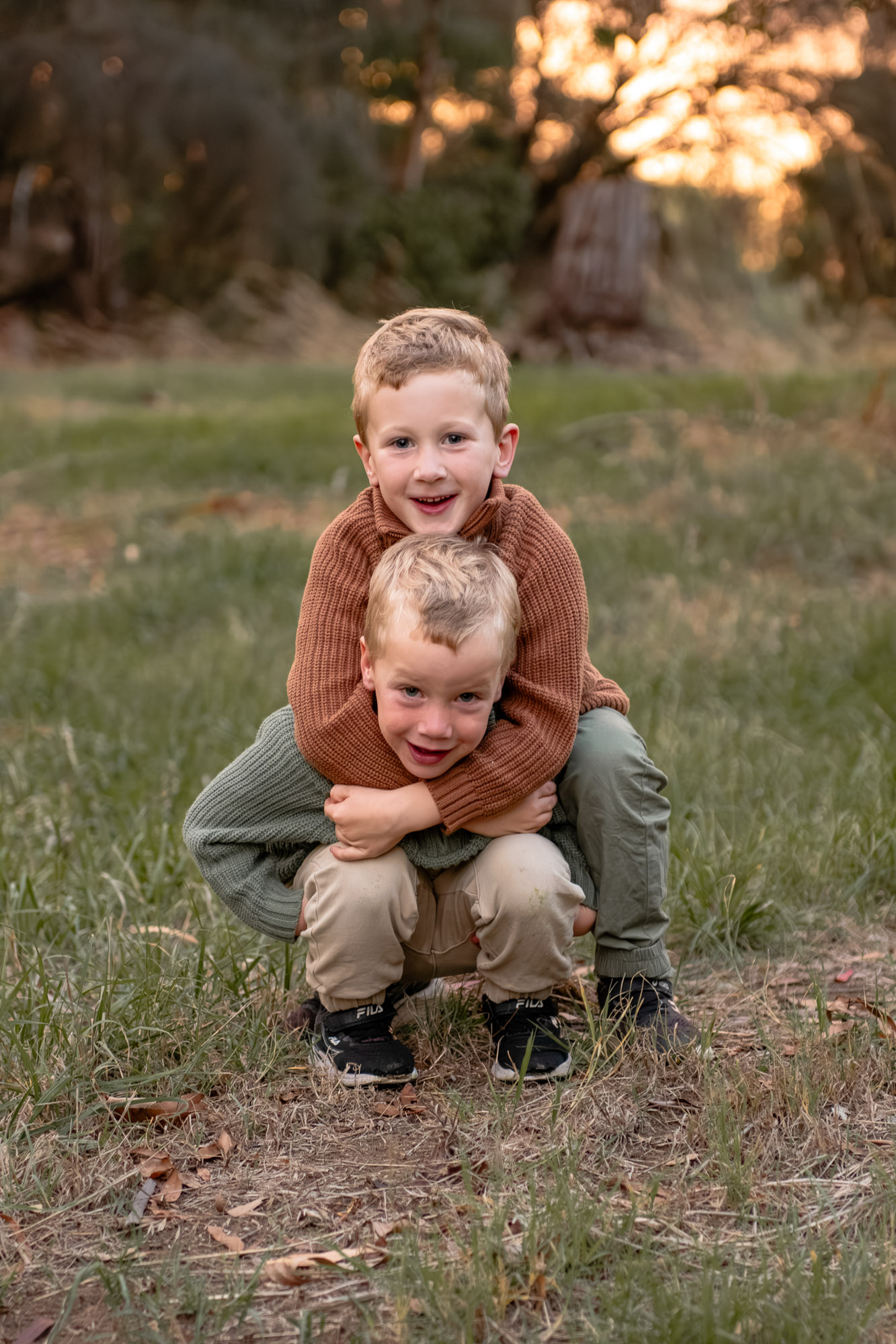 Family session capturing real, natural moments in Tasmania