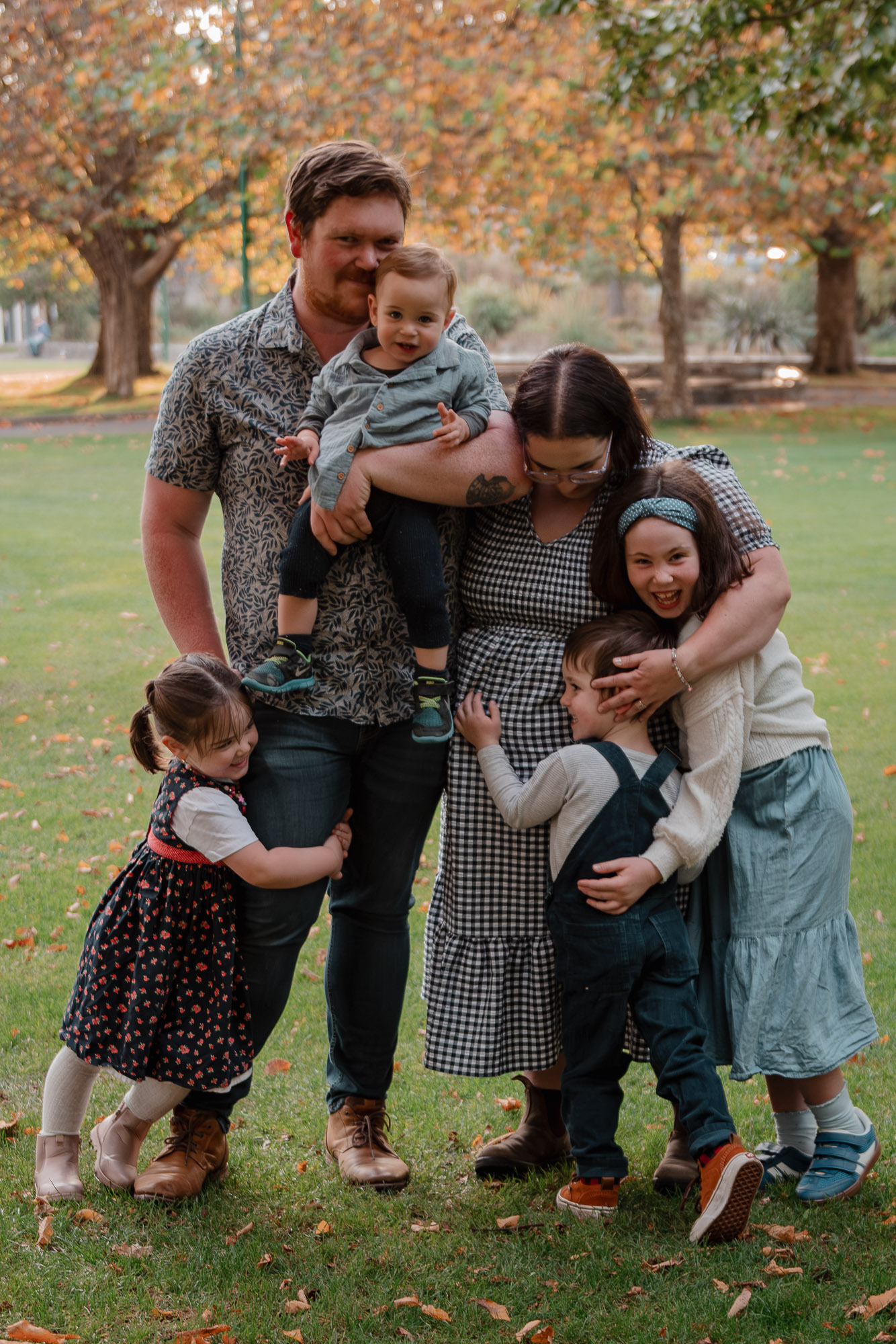 Warm family portraits, Launceston Tasmania
