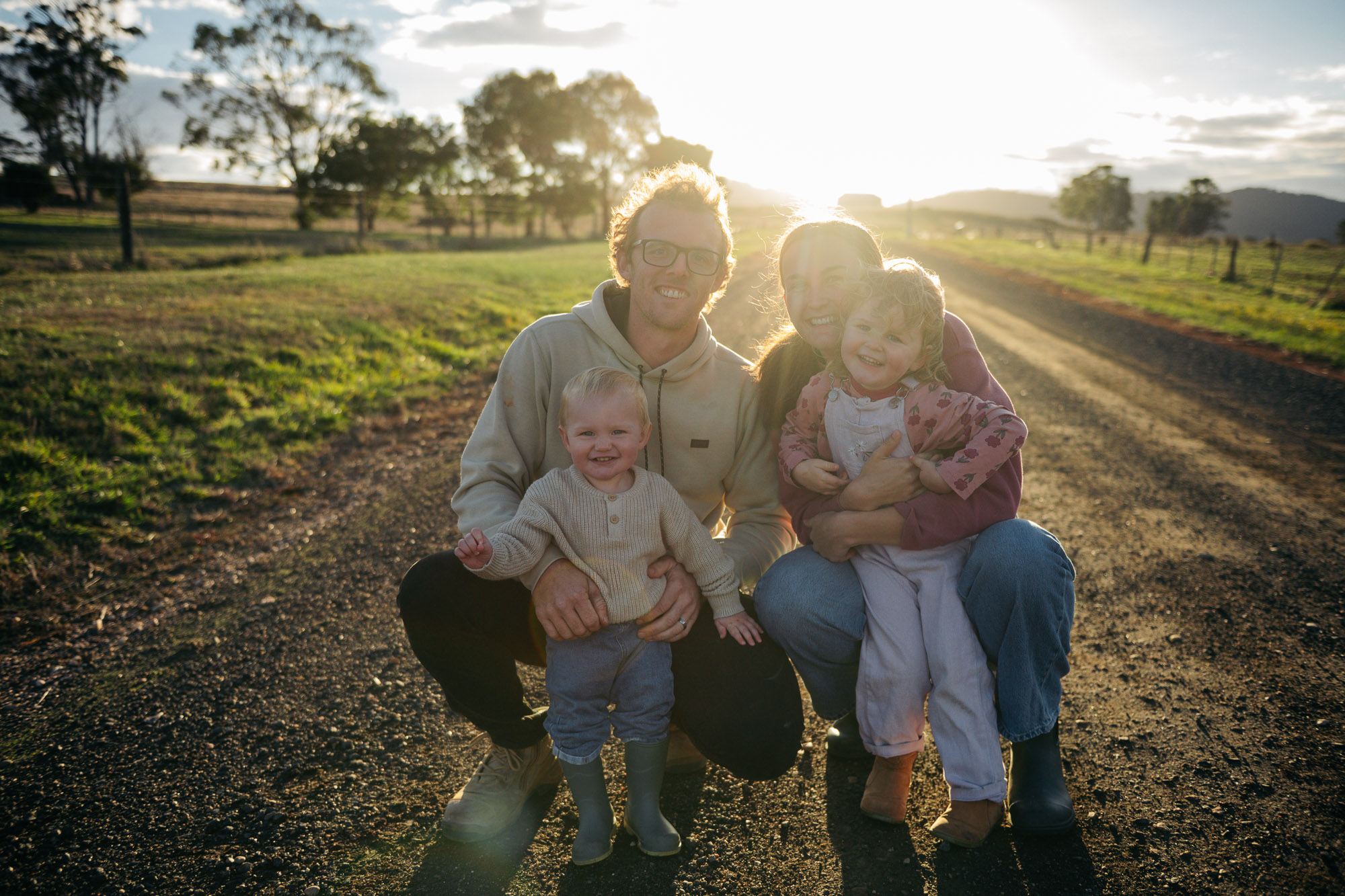 Everyday family moments photographed in Tasmania